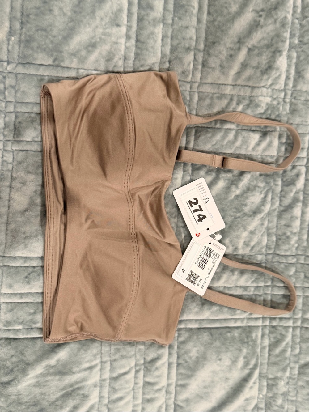 Lululemon Satin Yoga Bra Nude - size 2 C/D - BNWT